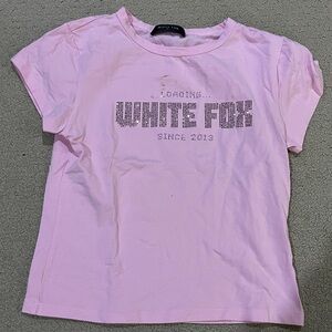 White Fox Boutique Kids Light Pink Tee